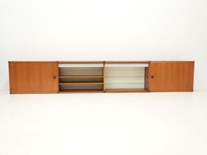 WALL CABINET opening with two solid doors...