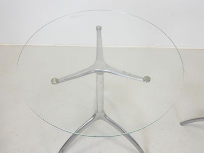 Paolo RIZZATTO (born 1941) : Pair of glass-top...