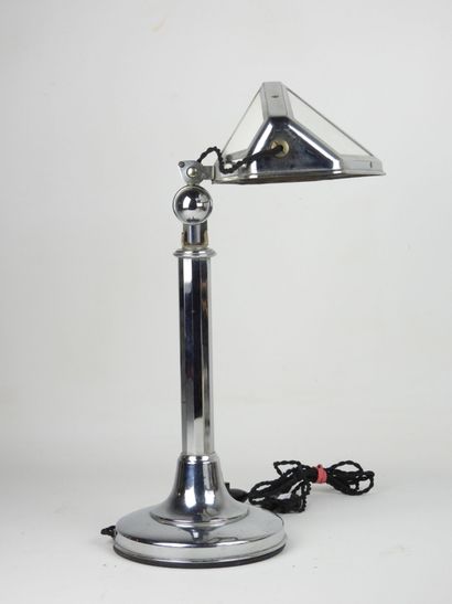 PIROUETT. Articulated desk lamp in chromed...