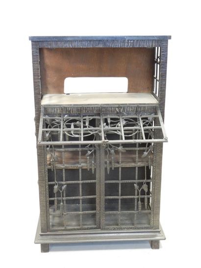 Small wrought-iron sideboard BUFFET with...