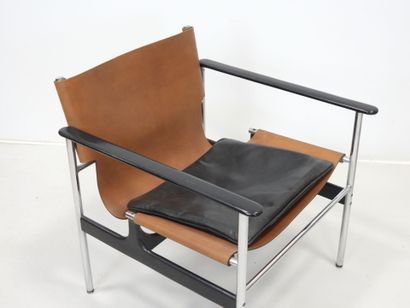 Charles POLLOCK (1930-2013). Pair of armchairs...