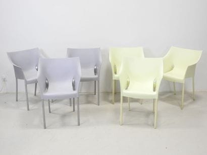 Philippe STARCK (b. 1949). Six Dr No armchairs...