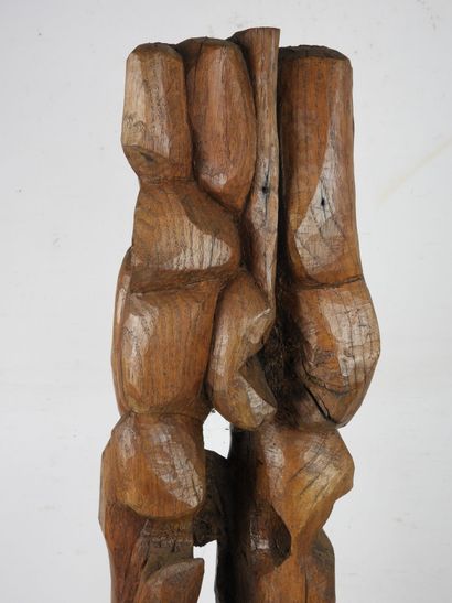Karl-Jean LONGUET (in the style) : Wood sculpture....
