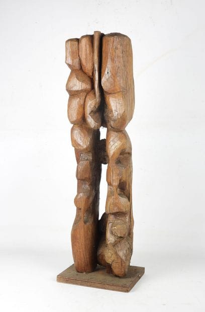 Karl-Jean LONGUET (in the style) : Wood sculpture....
