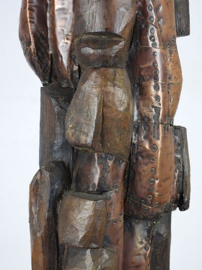 Karl-Jean LONGUET (in the style): Wood sculpture...