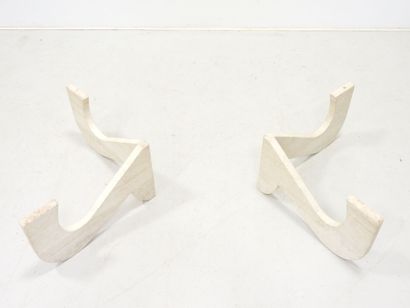 LOW TABLE PIECE consisting of two free-form...