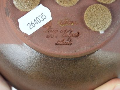 Henri VOLPEI (Auch): Stoneware vase with...