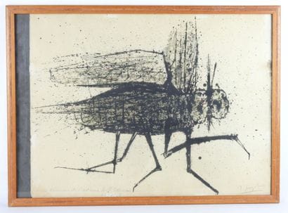 Maurice LEGENDRE (born 1928): The fly. Lithograph....