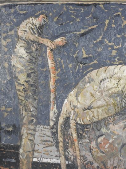Eduardo ZAMORA (1942-2023): Surgery. Oil...