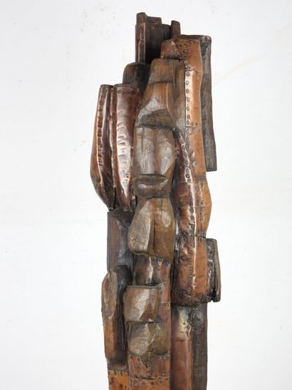 Karl-Jean LONGUET (in the style): Wood sculpture...
