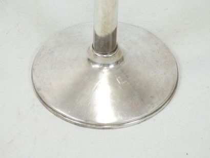 CHAMPAGNE BASKET on silver-plated metal stand....