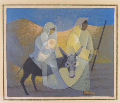 Louis TOFFOLI (1907-1999): Flight into Egypt....