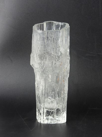 Three Scandinavian glass VASES, one signed...