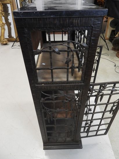 Small wrought-iron sideboard BUFFET with...