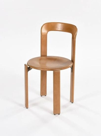 Bruno REY (1935-2019): Eight stacking chairs...