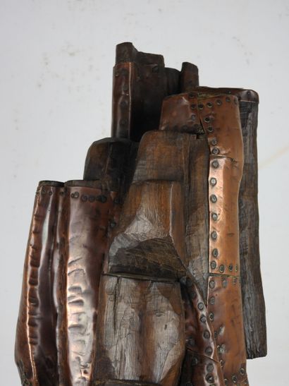 Karl-Jean LONGUET (in the style): Wood sculpture...