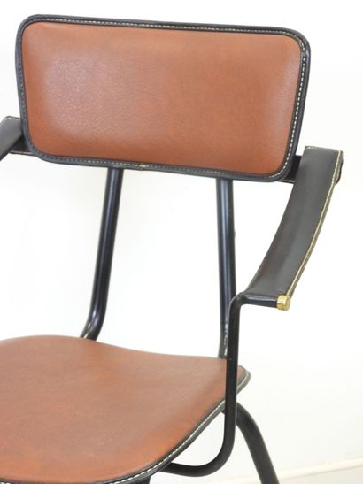 Jacques ADNET (attributed to)
Pair of armchairs...