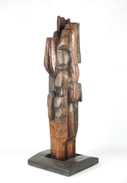 Karl-Jean LONGUET (in the style): Wood sculpture...