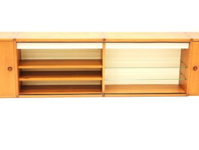 WALL CABINET opening with two solid doors...