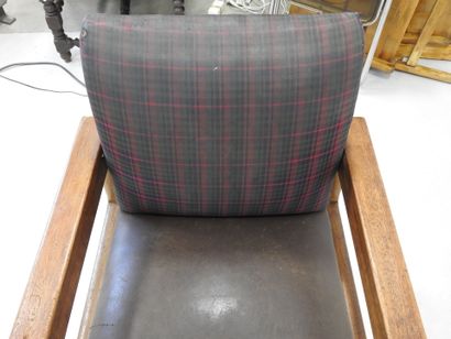 Michel DUFET (1888-1985): Desk armchair in...