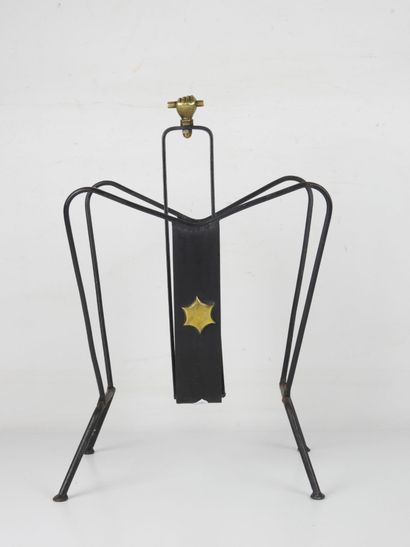 Jacques ADNET (in the taste of). Black lacquered...