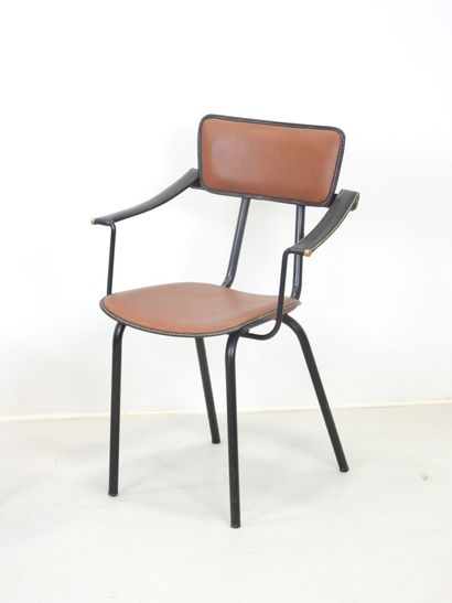 Jacques ADNET (attributed to)
Pair of armchairs...