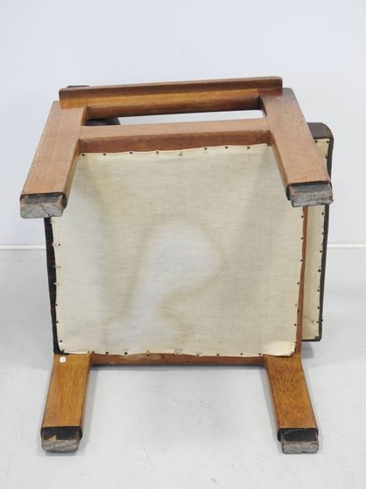 Michel DUFET (1888-1985): Desk armchair in...