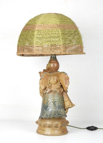 CATIDO. Stoneware lamp, the base in the shape...