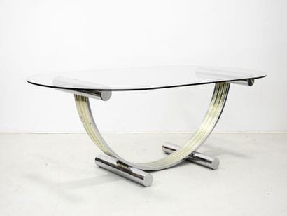 Romeo REGA (in the style): Table with arched...