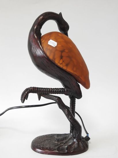 Modern work
Stilt-walker night-light in bronze...