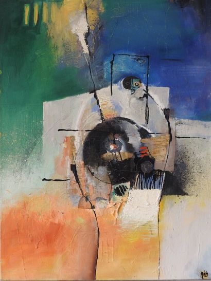 Contemporary school
Character
Oil on canvas...