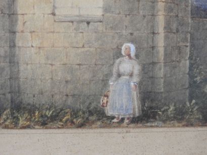 FRENCH SCHOOL - 19th century
Harvesting behind...