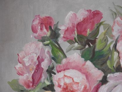 DENIZOT - 20th century
Bouquet of roses with...