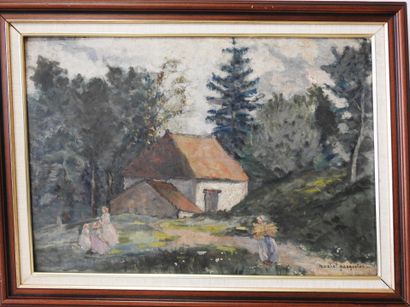 Rachel PASQUIER - XXeme
Jeux en forêt.
Huile...
