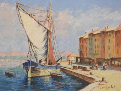 G. André JALOOT - XXeme
Vue de Saint-Tropez
Huile...