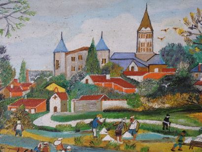 R. BOURILLON - XXeme - Art naïf
Les marais...