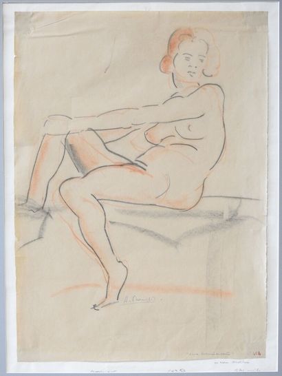Anne FRANCAIS (1908-1995)
Assise, balancée...