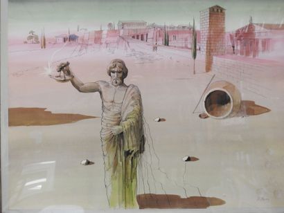 J.C. MERCIER - XXeme
Scène mythologique
Aquarelle...