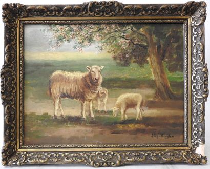 Jaap van KREGTEN (1878-1967)
Moutons sous...