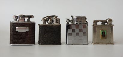 Lighters
Set of 4 lighters including: 1 leather-wrapped...