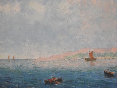 G. André JALOOT - XXeme
Vue de Saint-Tropez
Huile...