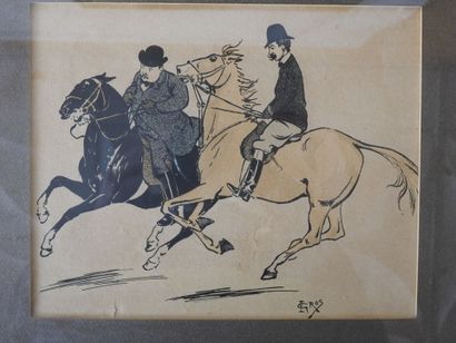 Edmond GROS (1864-1933)
Cavaliers
Lot de...
