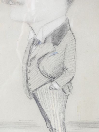 Anonyme - XXeme
Jeune homme au canotier
Fusain...