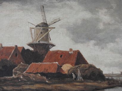 J. LAMMERY
Les moulins à vent.
Huile sur...
