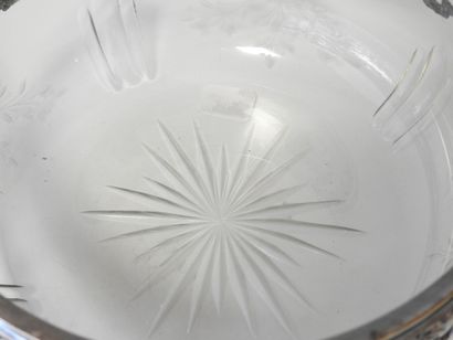 Pair of circular cut-glass wheel and stylus...