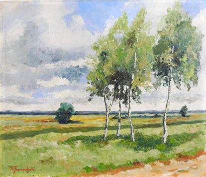 A. FRANCESCHALLI - XX eme
Paysage aux quatre...
