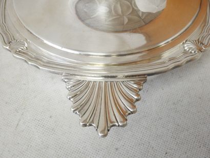 CHRISTOFLE
Silver-plated shell-shaped vegetable...
