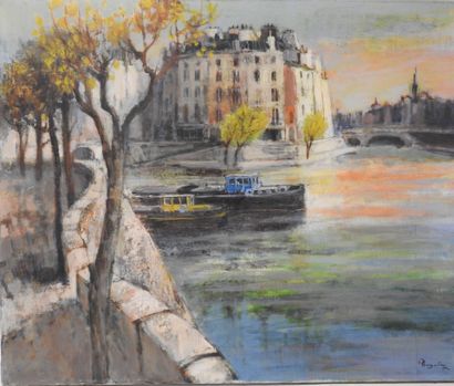 Toshio TOYOTA - XXeme
Quai de Seine
Huile...