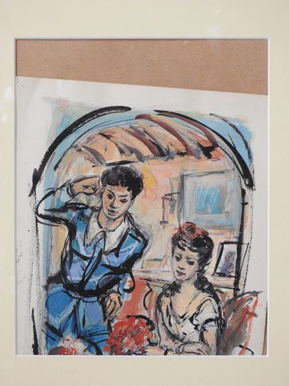 Émilien DUFOUR (1894-1975)
Couple dans un...