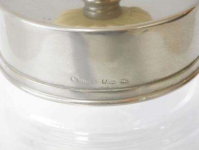 Christian DIOR
Covered pot, glass body with...
